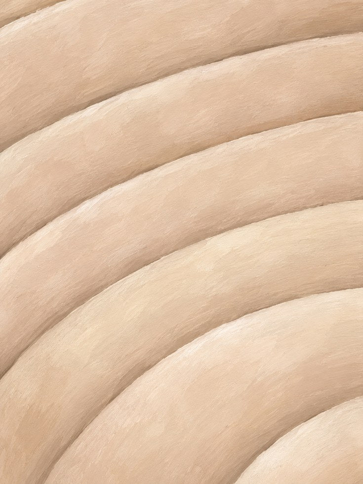Beige Abstract Wall Art – Flowing Waves Print - artwork on paper