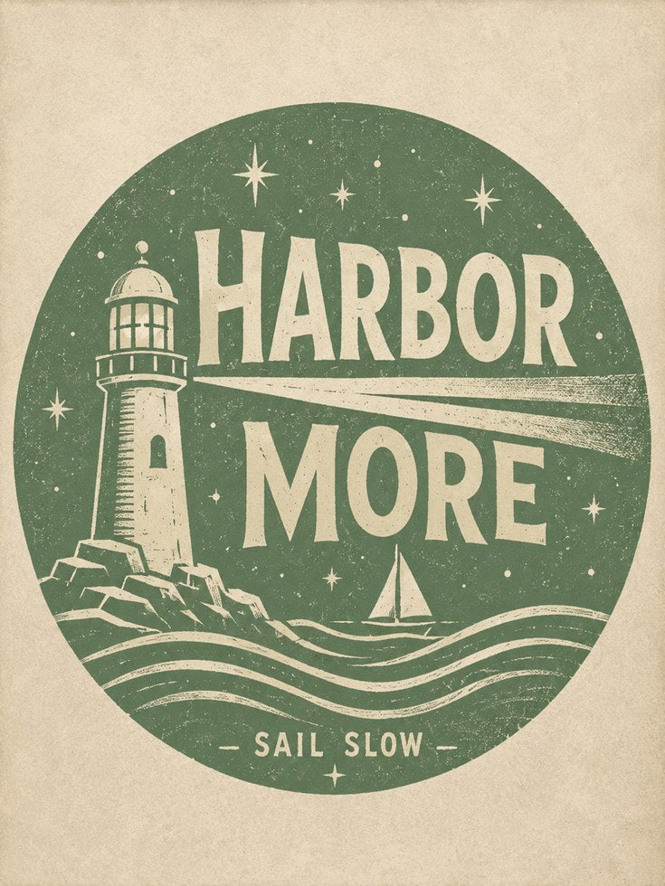 Lighthouse Wall Art: Vintage Coastal Style - artwork on paper
