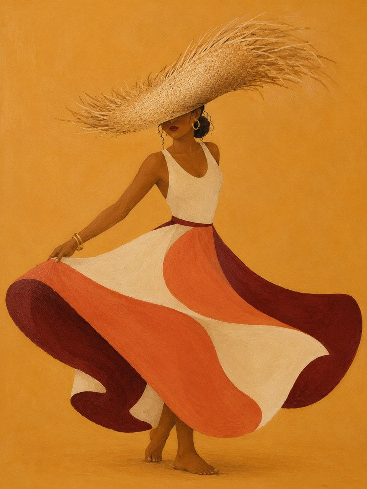 Retro Fashion Wall Art – Vintage Woman Print - artwork on paper