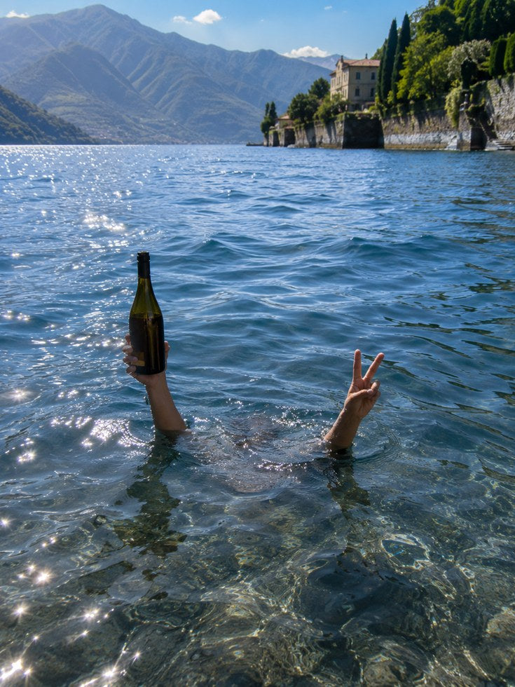 Italian Lake Wall Art – Coastal Photography Print - artwork on paper