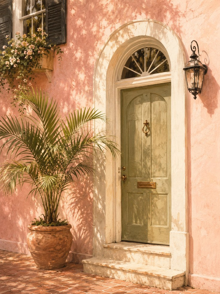 Mediterranean Door Wall Art - artwork on paper