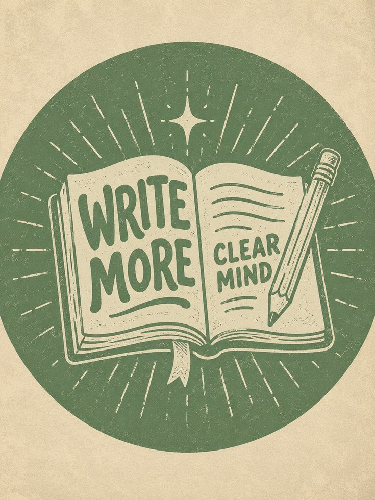 Write More Book Print - artwork on paper