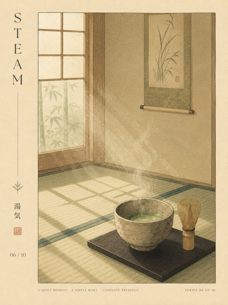 Japanese Tea Room Print - artwork on paper