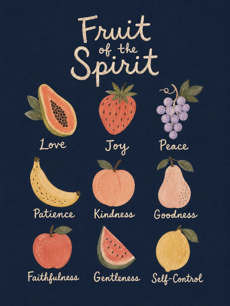 Fruit of the Spirit Print - artwork on paper