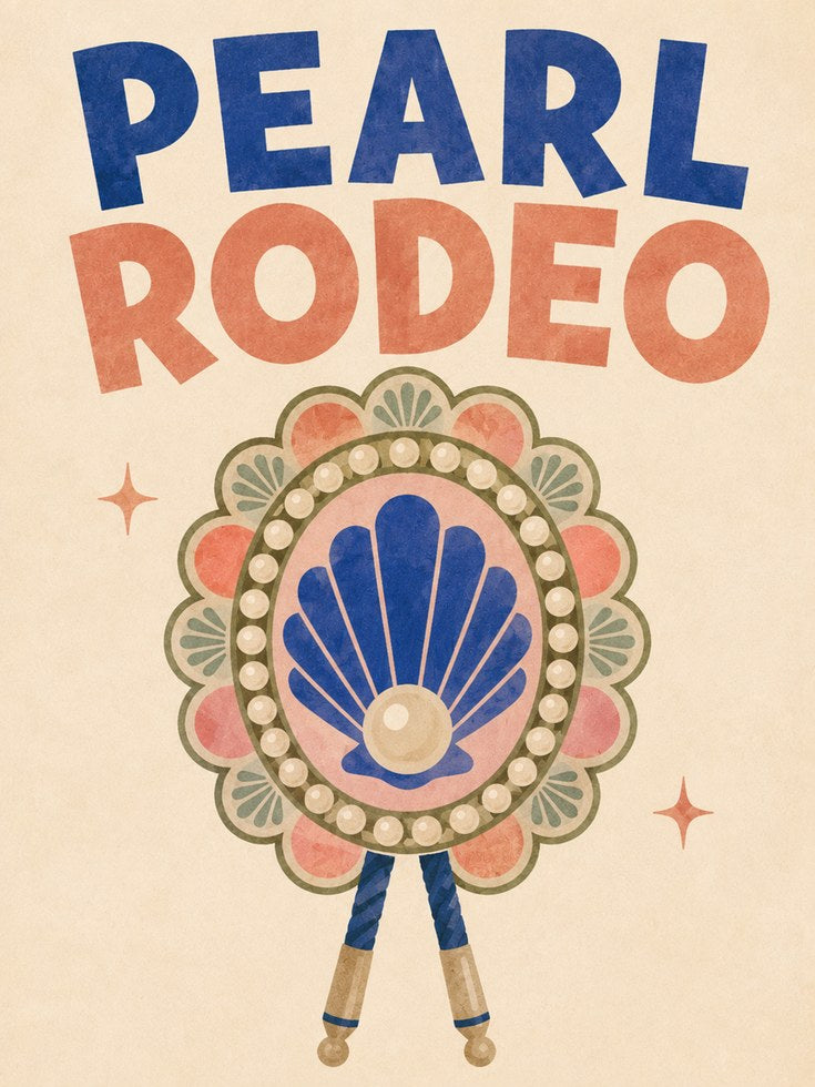Rodeo Wall Art – Vintage Western Poster - artwork on paper