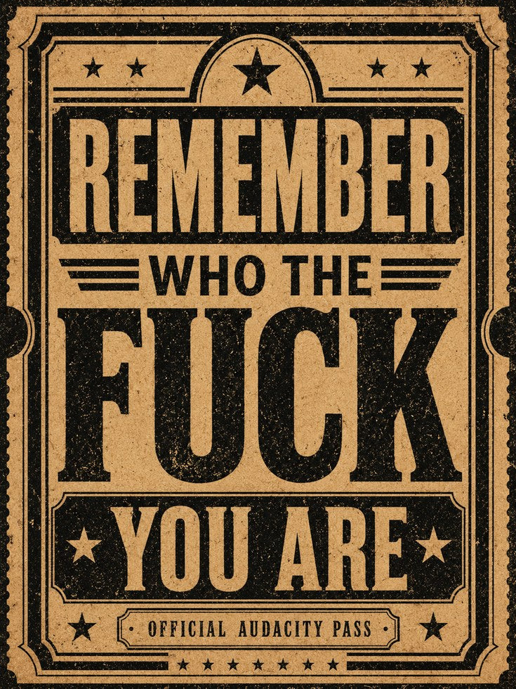 Motivational Wall Art – Vintage Typography Print - artwork on paper