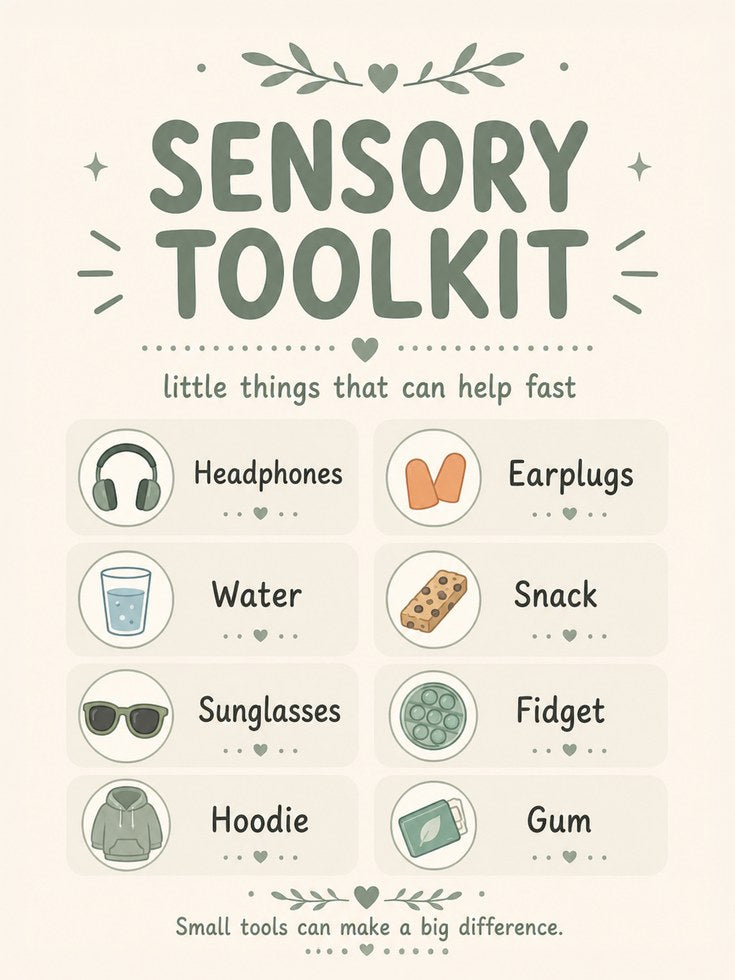 Calm-Down Chart Poster: Sensory Toolkit - artwork on paper