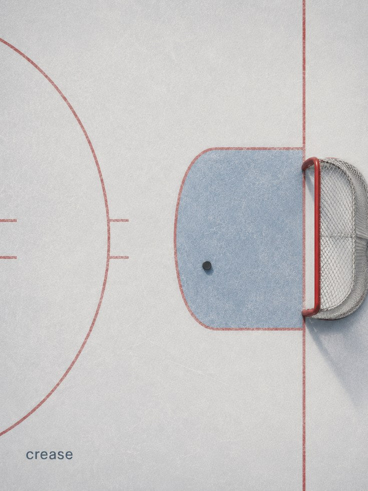 Hockey Wall Art – Ice Rink Print - artwork on paper