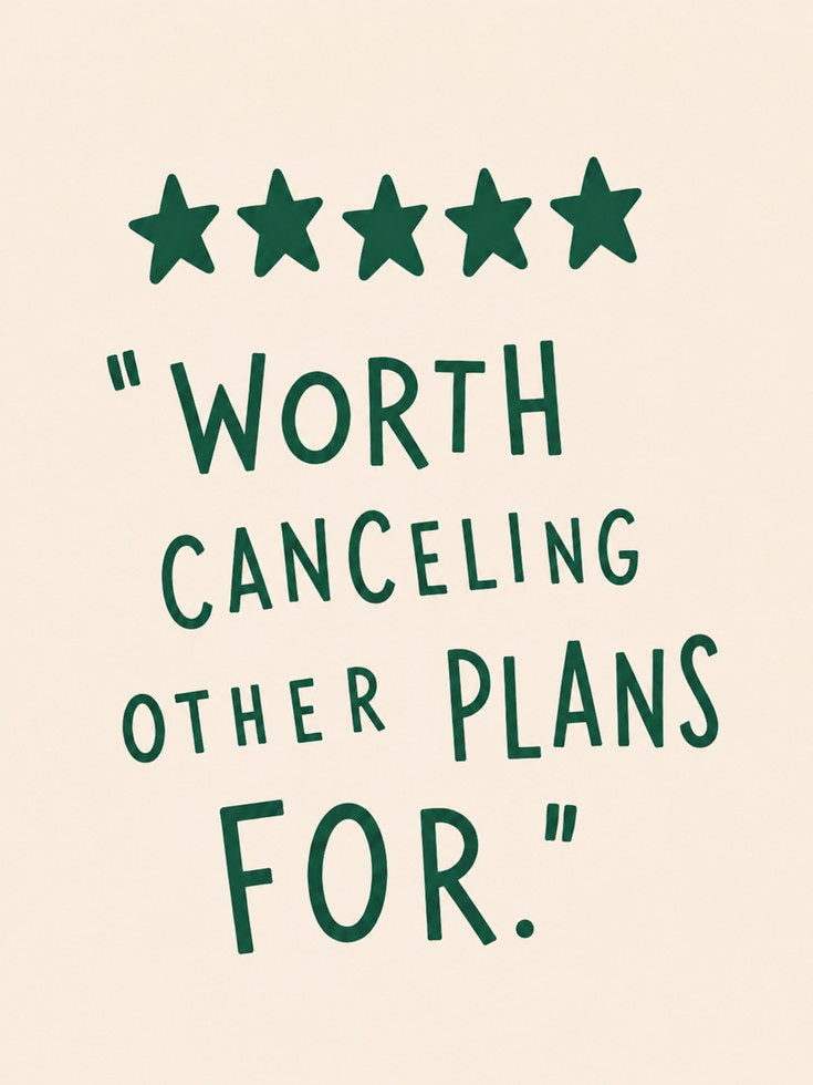 Five Star Quote Print: Funny Review Style Art (Office or Living Room) - artwork on paper