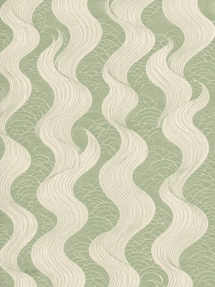 Coastal Japanese Wave Wall Art - artwork on paper