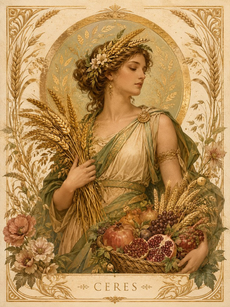 Art Nouveau Woman Print - artwork on paper