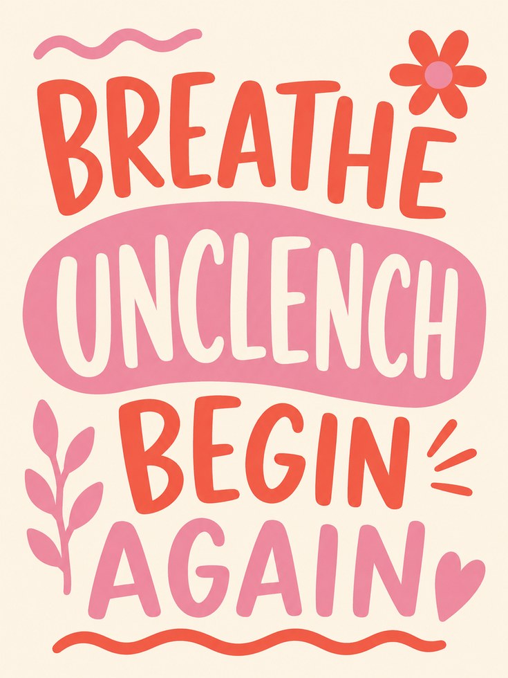 Motivational Print – Hand-Lettered Typography - artwork on paper