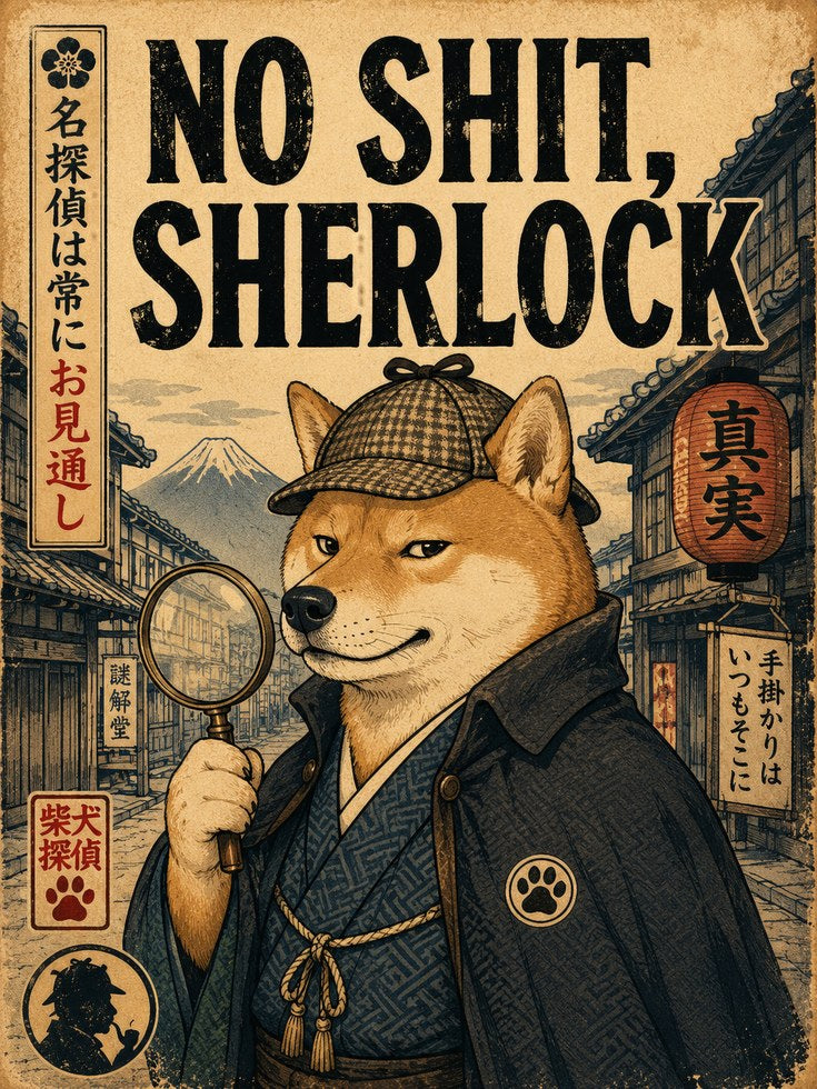 Shiba Inu Wall Art – Japanese Dog Print - artwork on paper