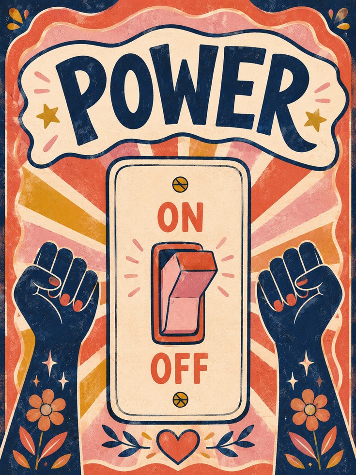 Empowerment Wall Art – Motivational Quote Print - artwork on paper