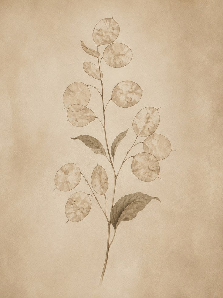 Botanical Eucalyptus Print — Pressed Plant Illustration - artwork on paper