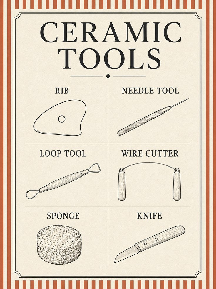 Ceramic Tools Print - artwork on paper
