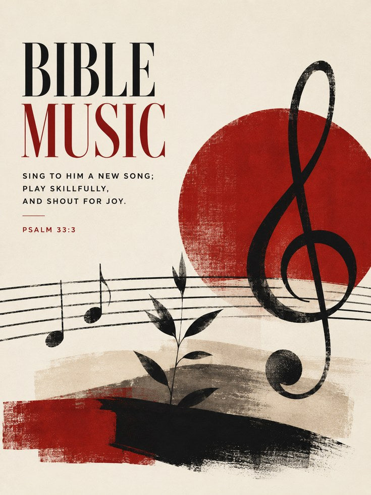 Christian Music Wall Art - artwork on paper