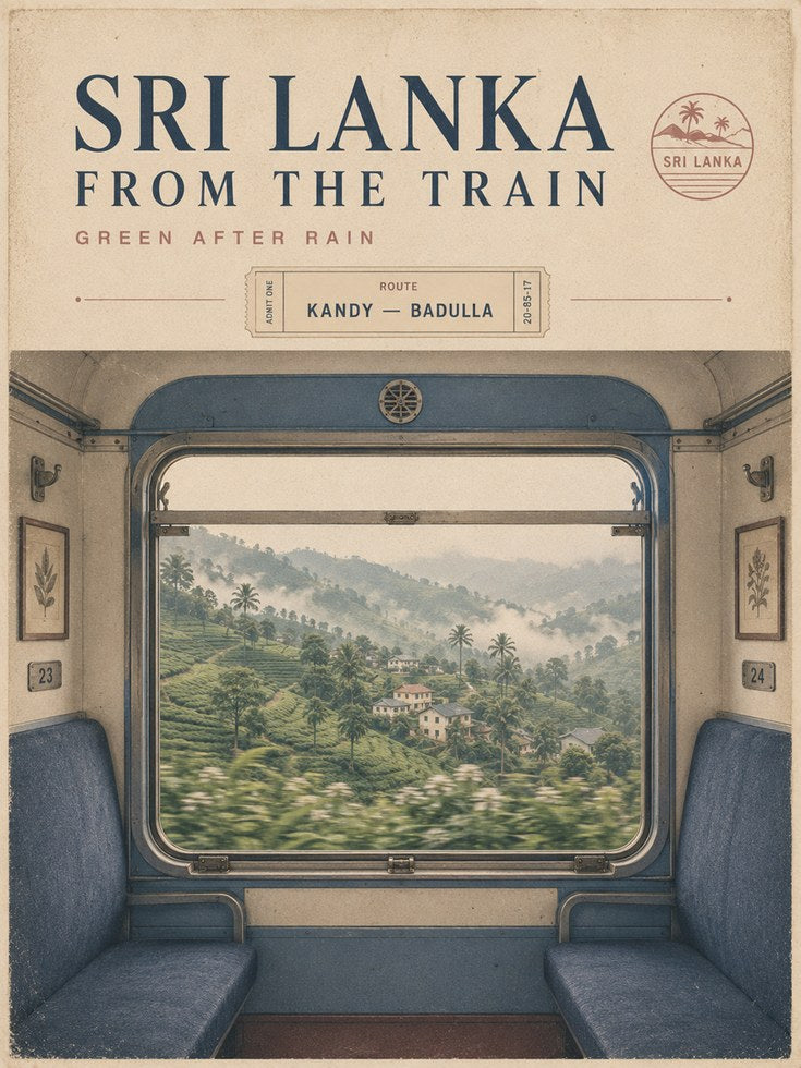 Sri Lanka Travel Poster - artwork on paper