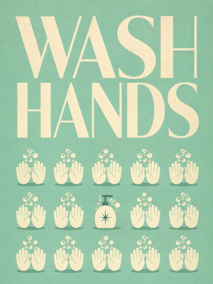 Retro Bathroom Print - artwork on paper