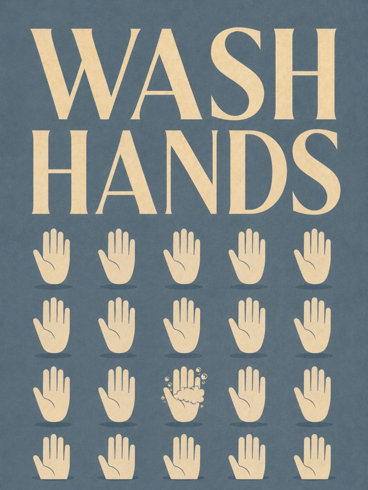 Retro Bathroom Print - artwork on paper