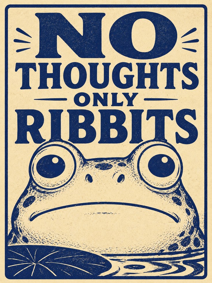 Vintage Frog Art Print - artwork on paper