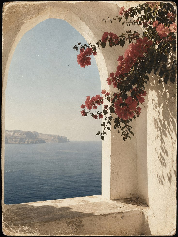 Greek Archway Wall Art - artwork on paper