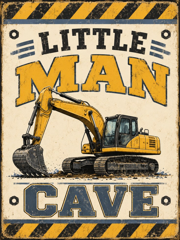 Construction Truck Wall Art - artwork on paper