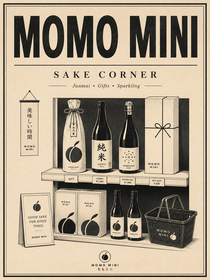 Japanese Sake Shop Poster: Vintage Advertisement Wall Art - artwork on paper