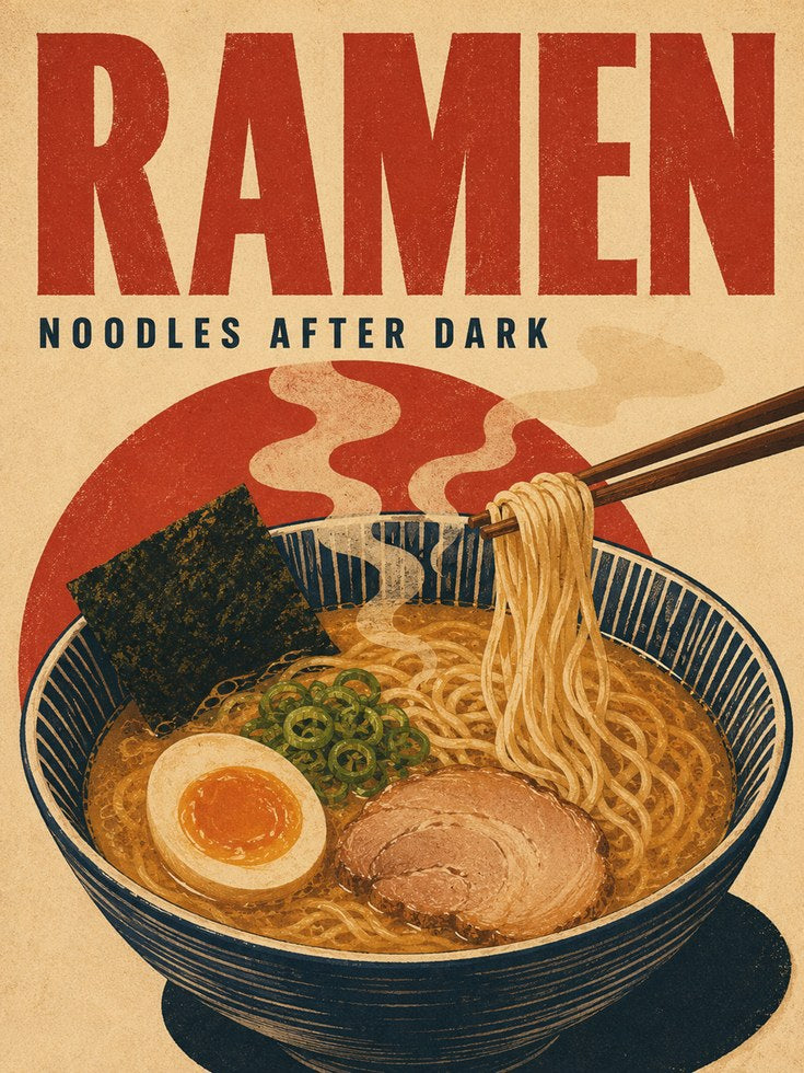 Ramen Wall Art – Japanese Kitchen Decor - artwork on paper