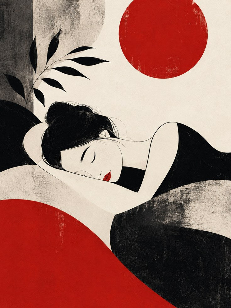 Minimalist Woman Print - artwork on paper