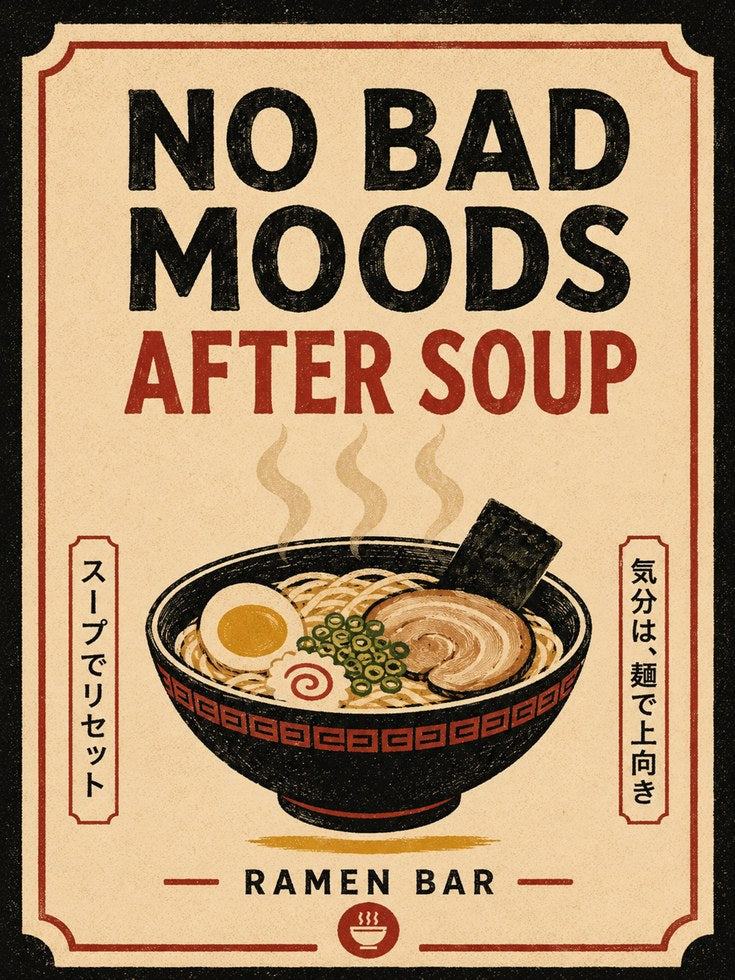 Ramen Wall Art – Japanese Kitchen Decor - artwork on paper