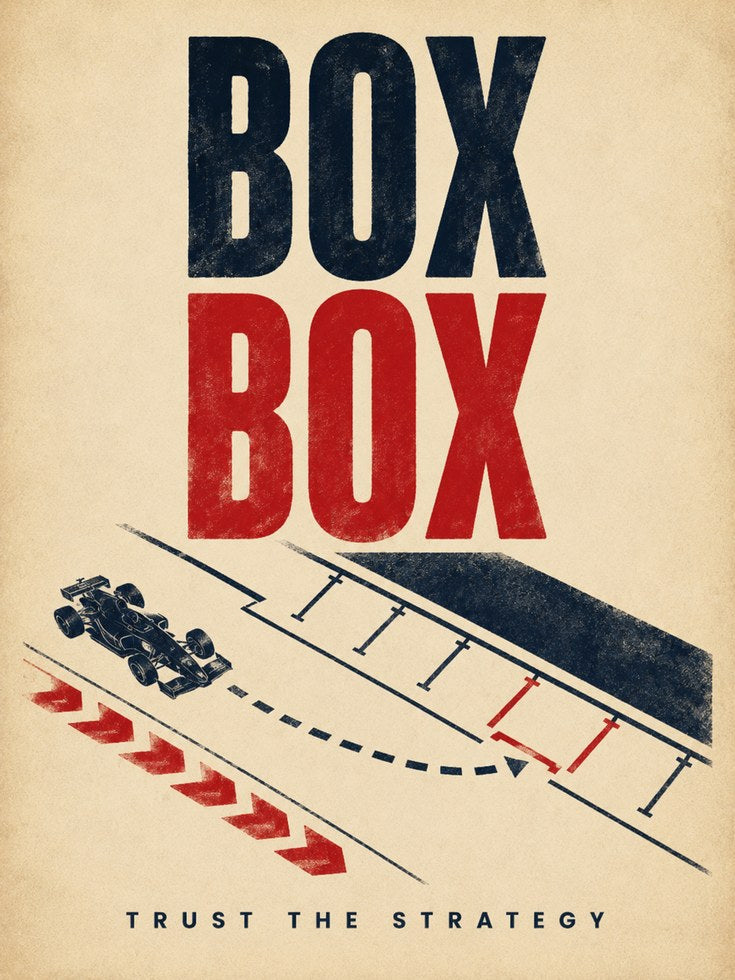 Racing Wall Art – Vintage Racing Poster - artwork on paper