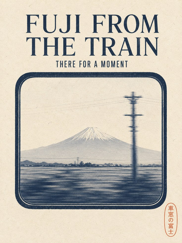 Japan Travel Poster – Mount Fuji Wall Art - artwork on paper