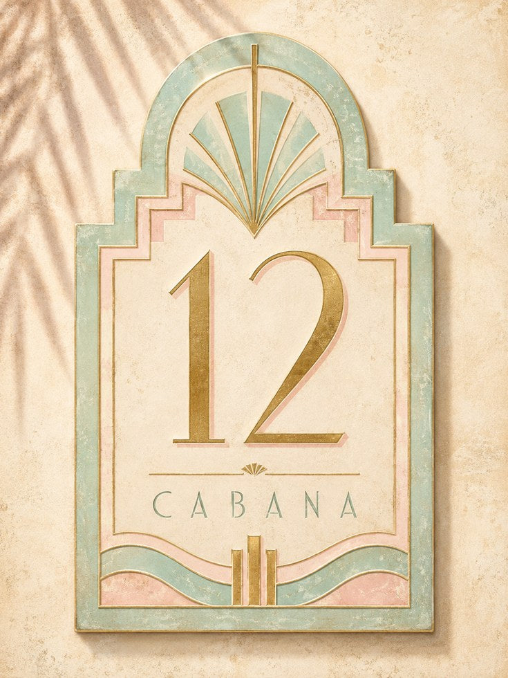 Art Deco Wall Art – Vintage Number Print - artwork on paper