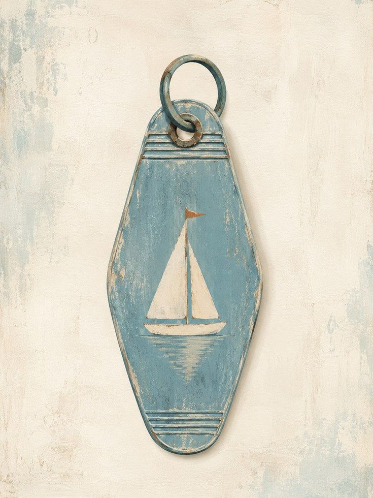 Nautical Motel Keychain Print - artwork on paper