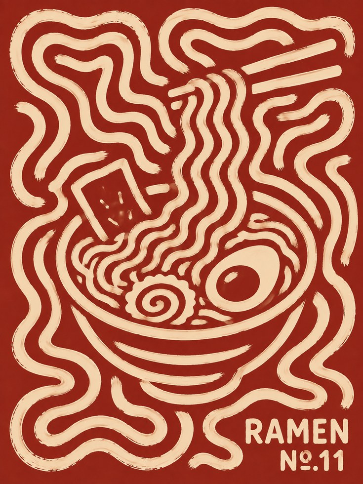 Ramen Wall Art – Japanese Kitchen Decor - artwork on paper