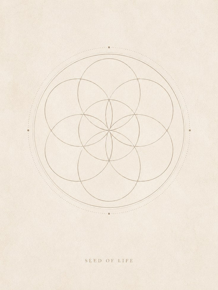 Seed of Life Wall Art - artwork on paper