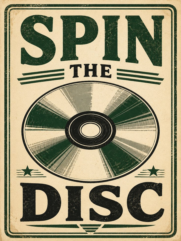 Vinyl Record Wall Art – Retro Music Poster - artwork on paper
