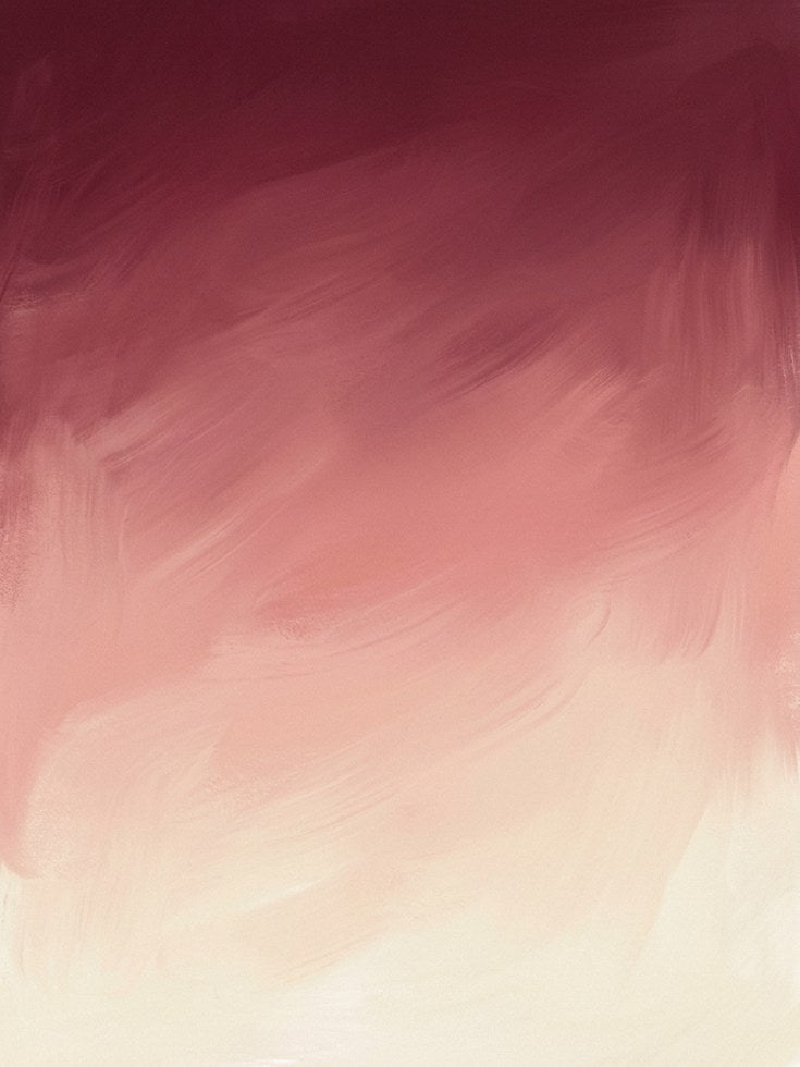 Abstract Ombre Gradient Print — Burgundy to Cream Fade - artwork on paper