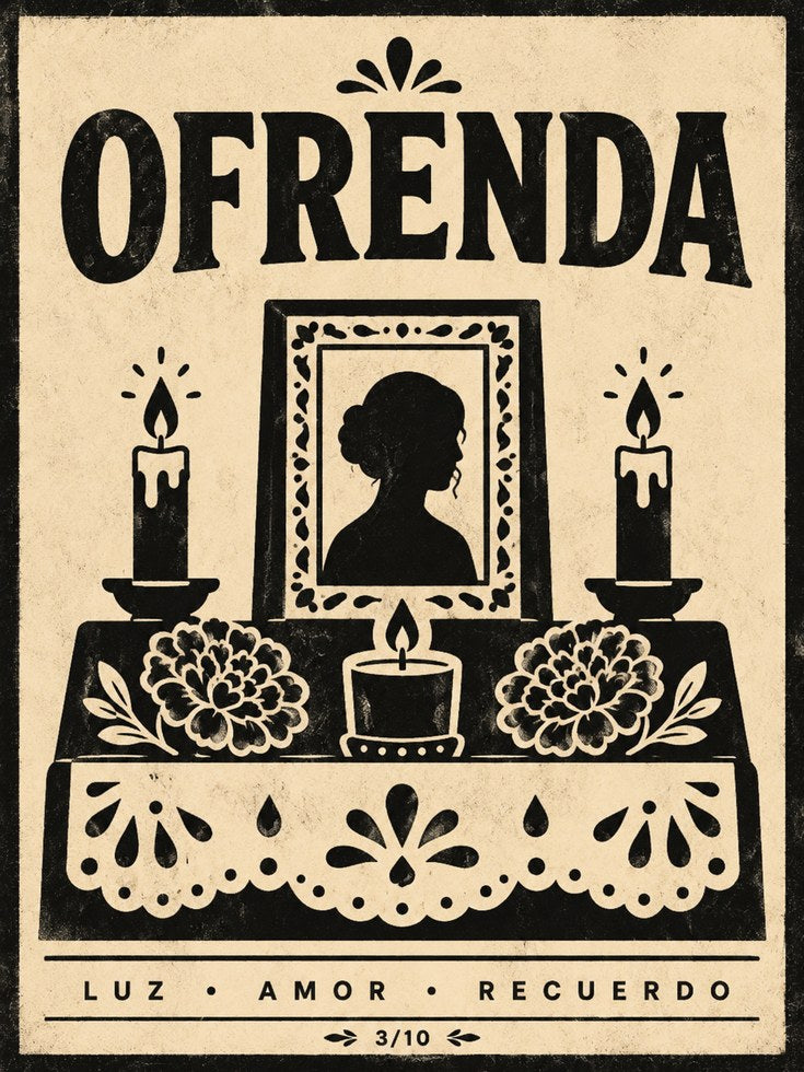 Ofrenda Altar Wall Art - artwork on paper