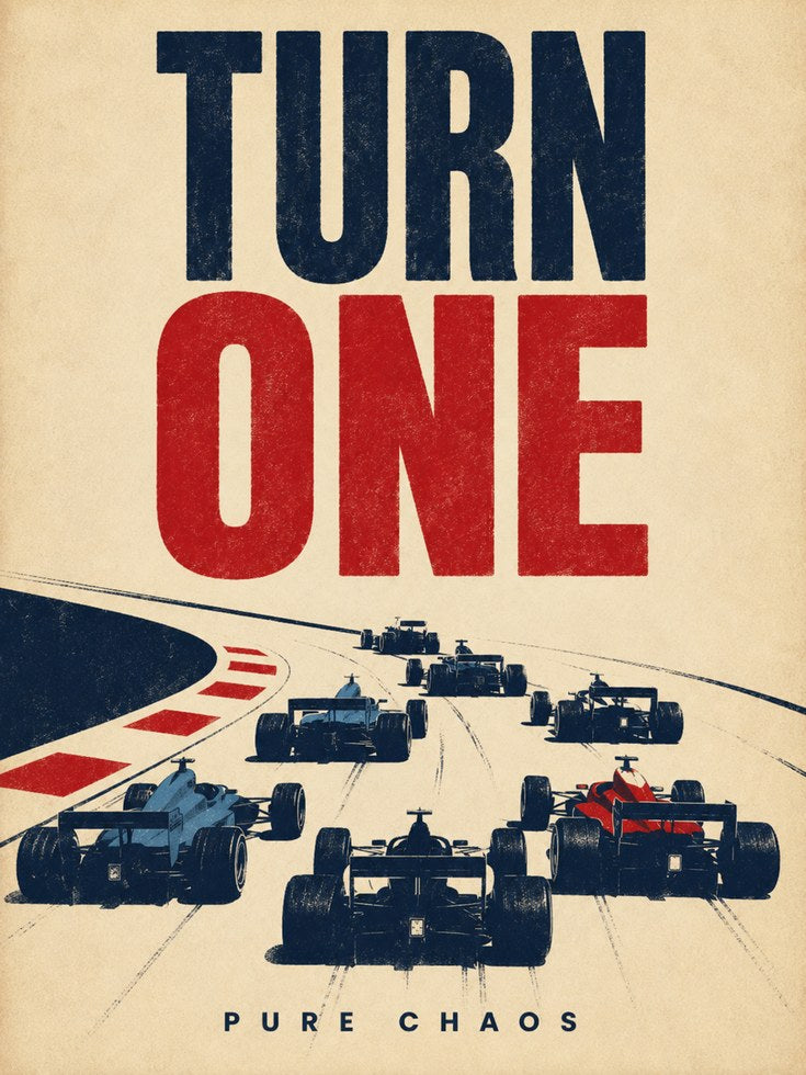 Racing Wall Art – Vintage Sports Poster - artwork on paper