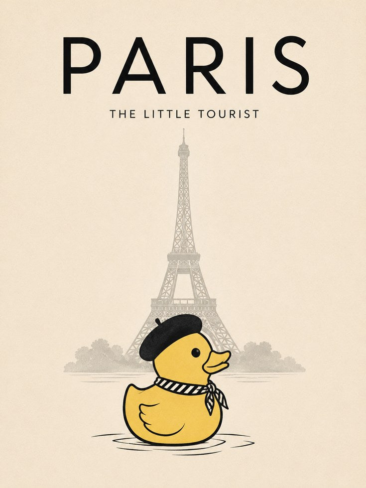Paris Travel Poster – Eiffel Tower Print - artwork on paper