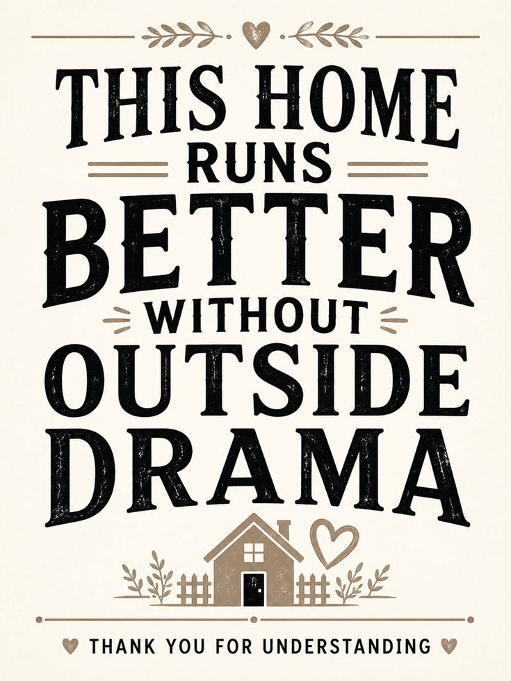 Funny Home Quote Print - artwork on paper