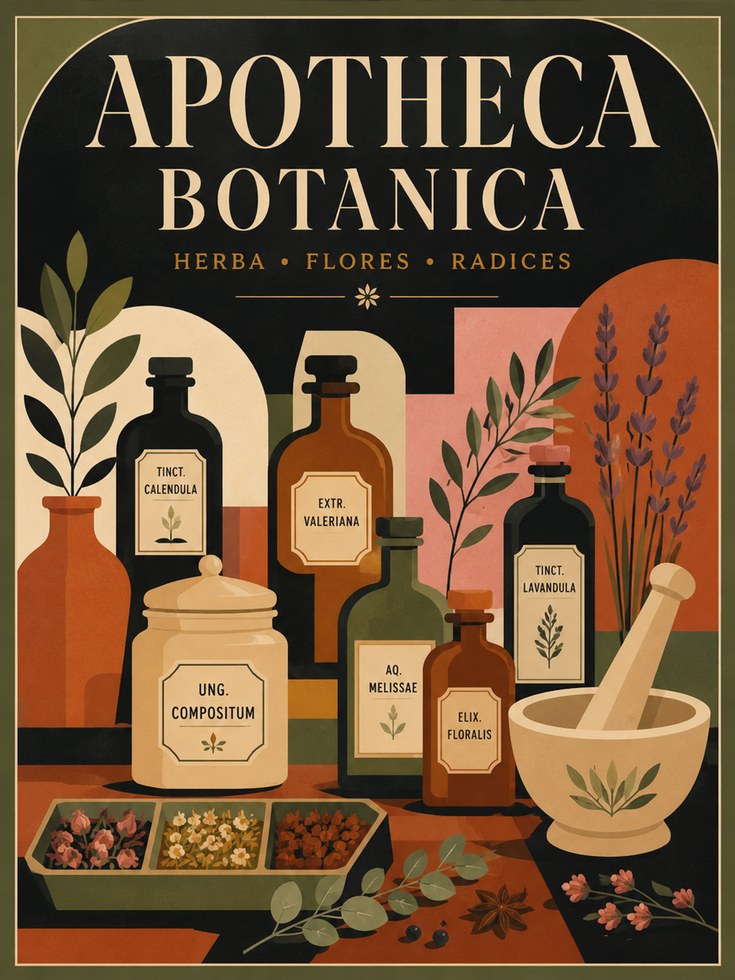 Herbal Apothecary Print - artwork on paper