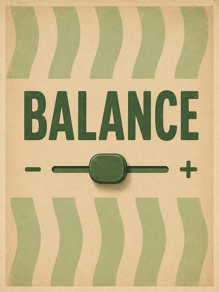 Balance Wall Art – Motivational Print - artwork on paper
