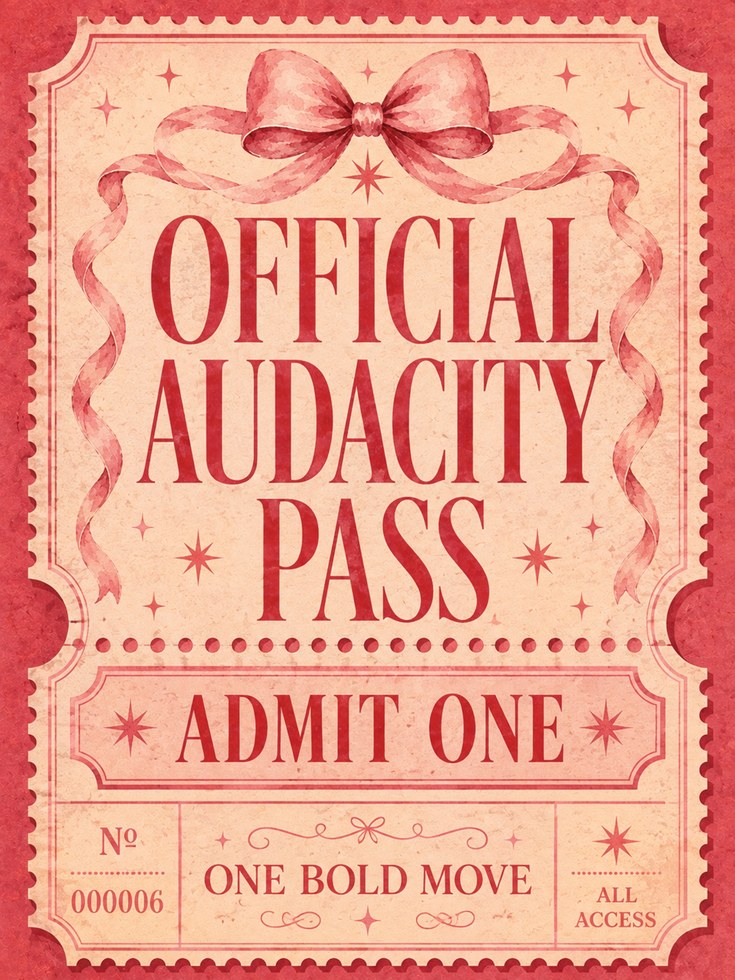 Vintage Ticket Wall Art – Retro Typography Print - artwork on paper