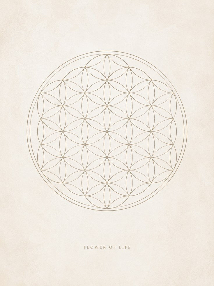 Flower of Life Wall Art - artwork on paper