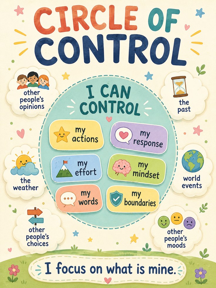 Circle of Control Poster - artwork on paper