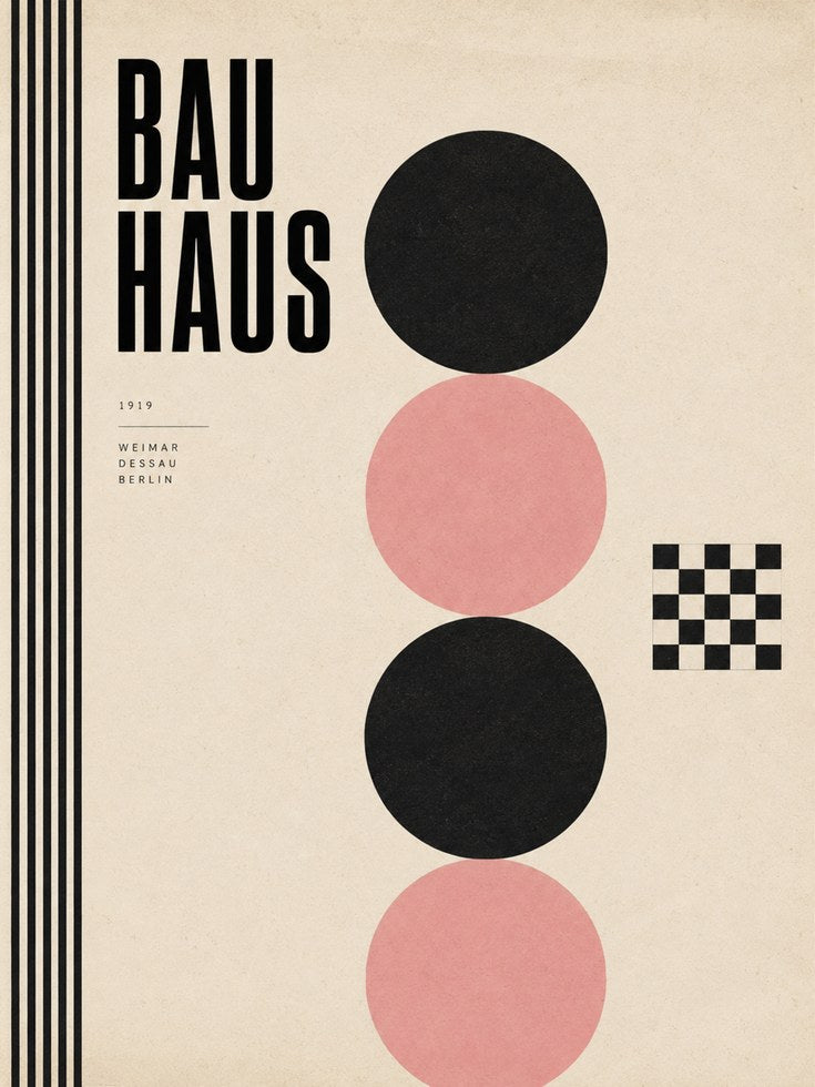 Bauhaus Print: Bold Geometric Shapes - artwork on paper