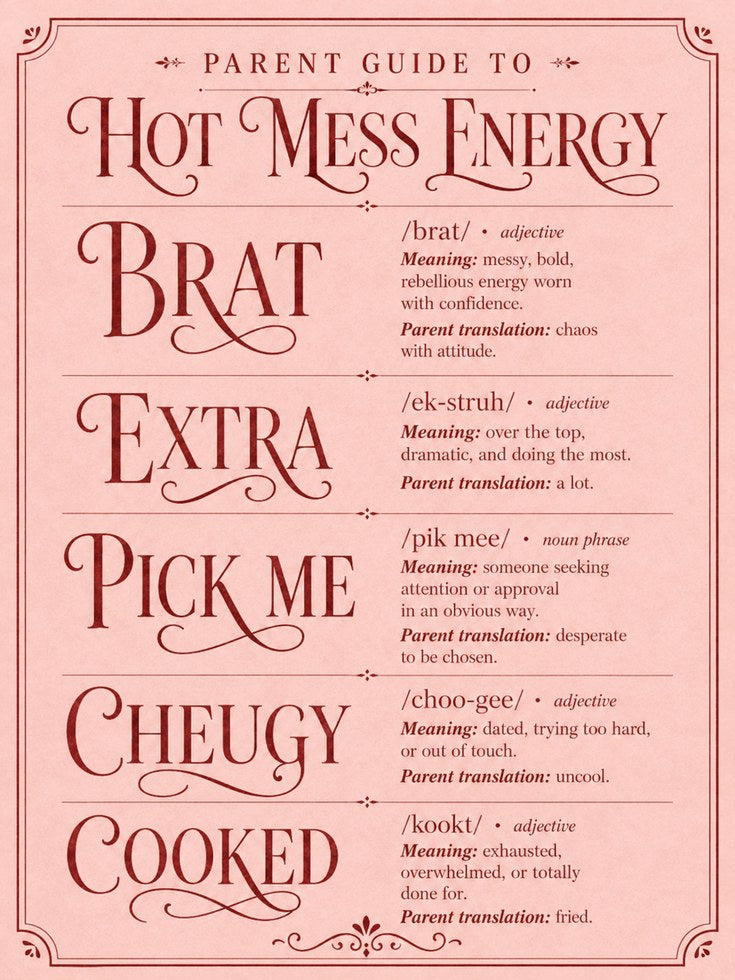 Parent Guide Wall Art – Funny Parent Print - artwork on paper